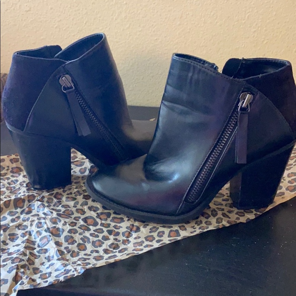 Black ankle booties
